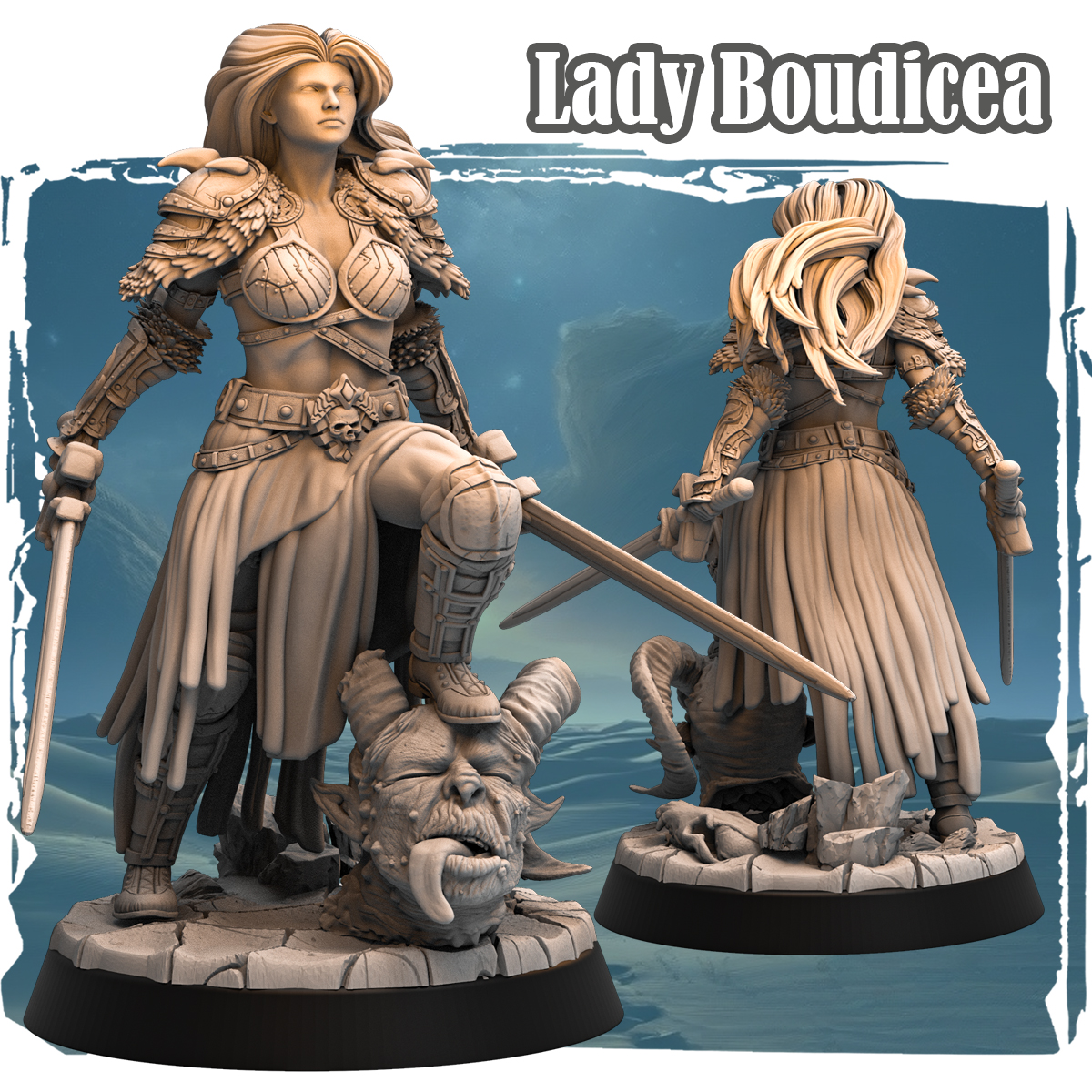 Lady Baudicea 32mm - Human Fighter